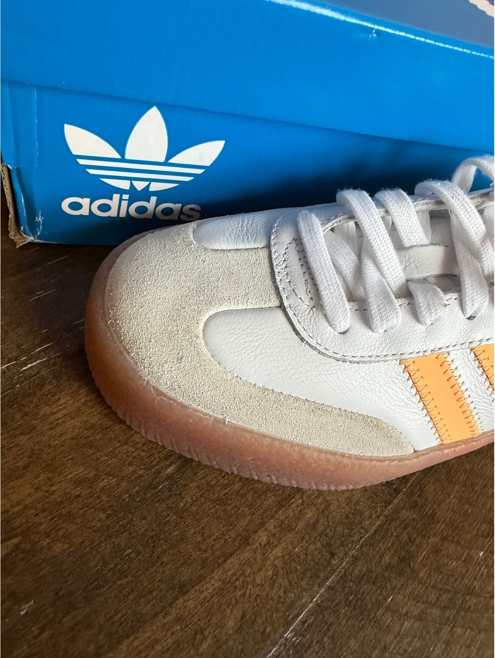 Adidas Samba Retro Women’s Sneakers White and Orange - Picture 4 of 11